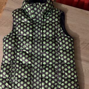 GAP Green and Black Polka Dot Kids Vest